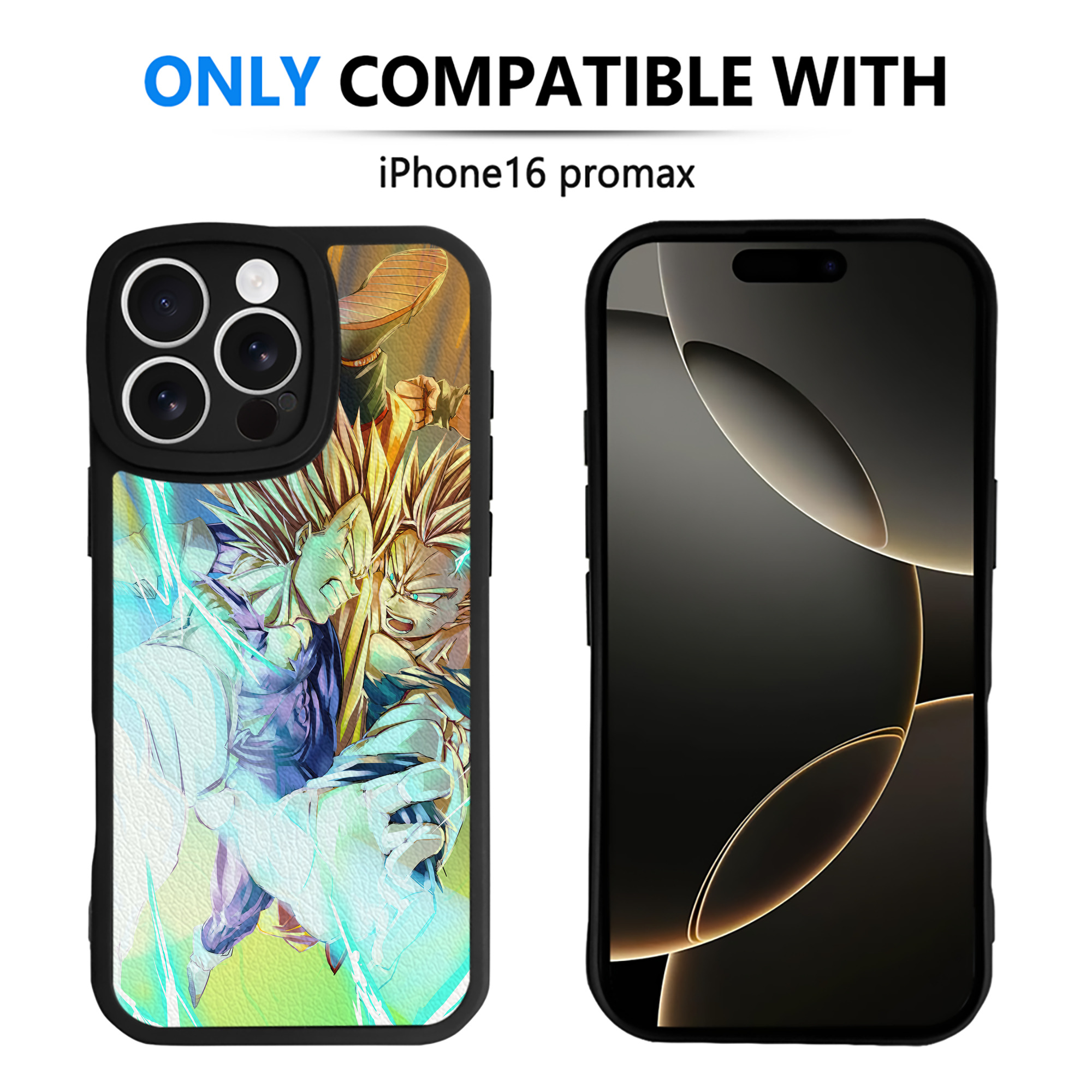 （画像用） ドラゴンボール DRAGON BALL 【iPhone 16シリーズ対応】シリコンスマホケース（レザー調） 材質：シリコン